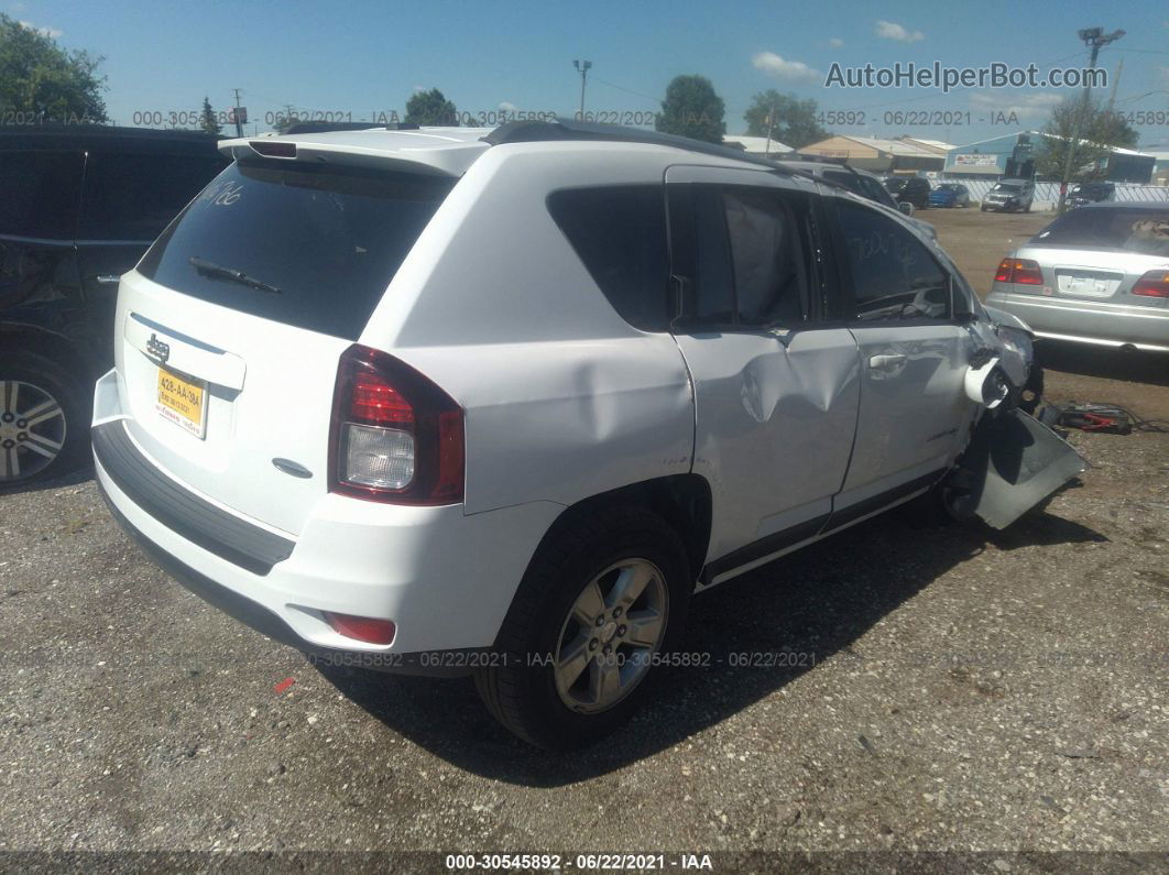 2016 Jeep Compass Latitude White vin: 1C4NJCEA9GD620225