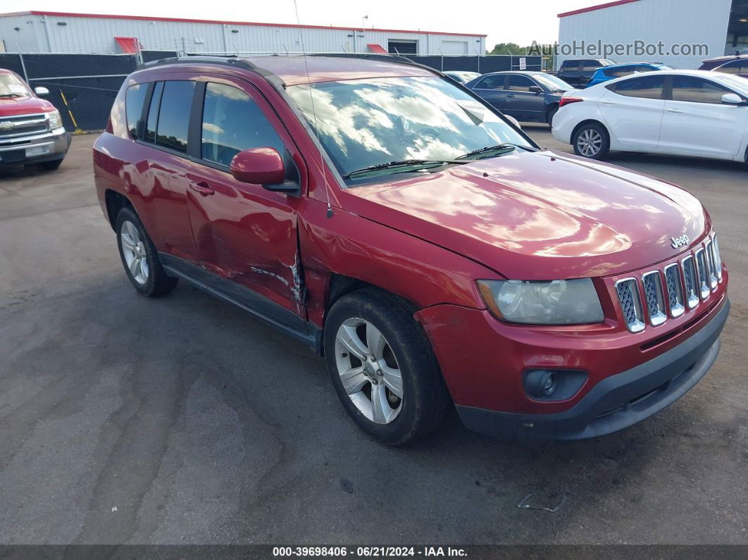 2016 Jeep Compass Latitude Red vin: 1C4NJCEA9GD648056