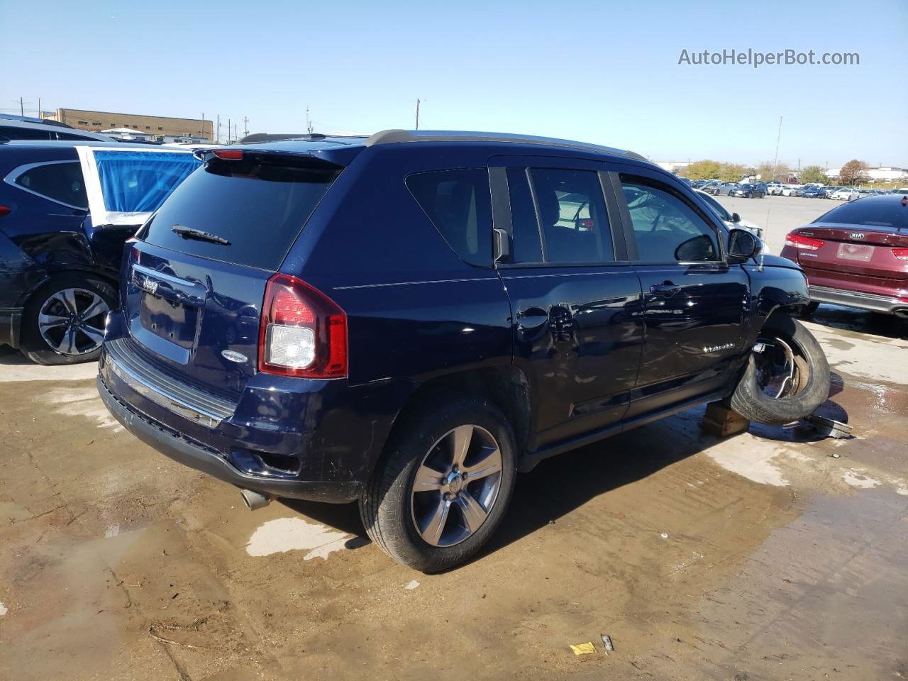 2016 Jeep Compass Latitude Black vin: 1C4NJCEA9GD804919