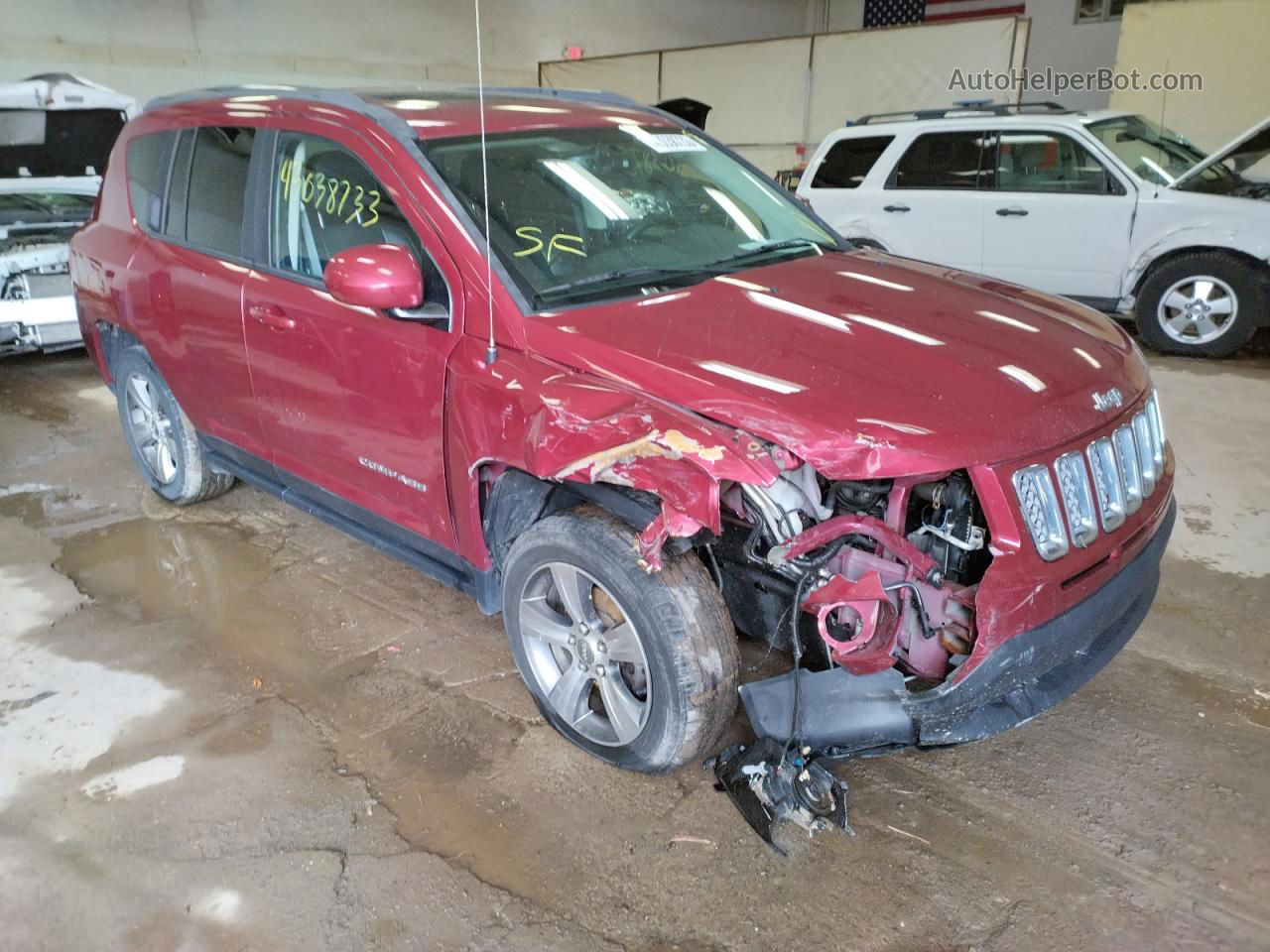 2016 Jeep Compass Latitude Red vin: 1C4NJCEA9GD806864