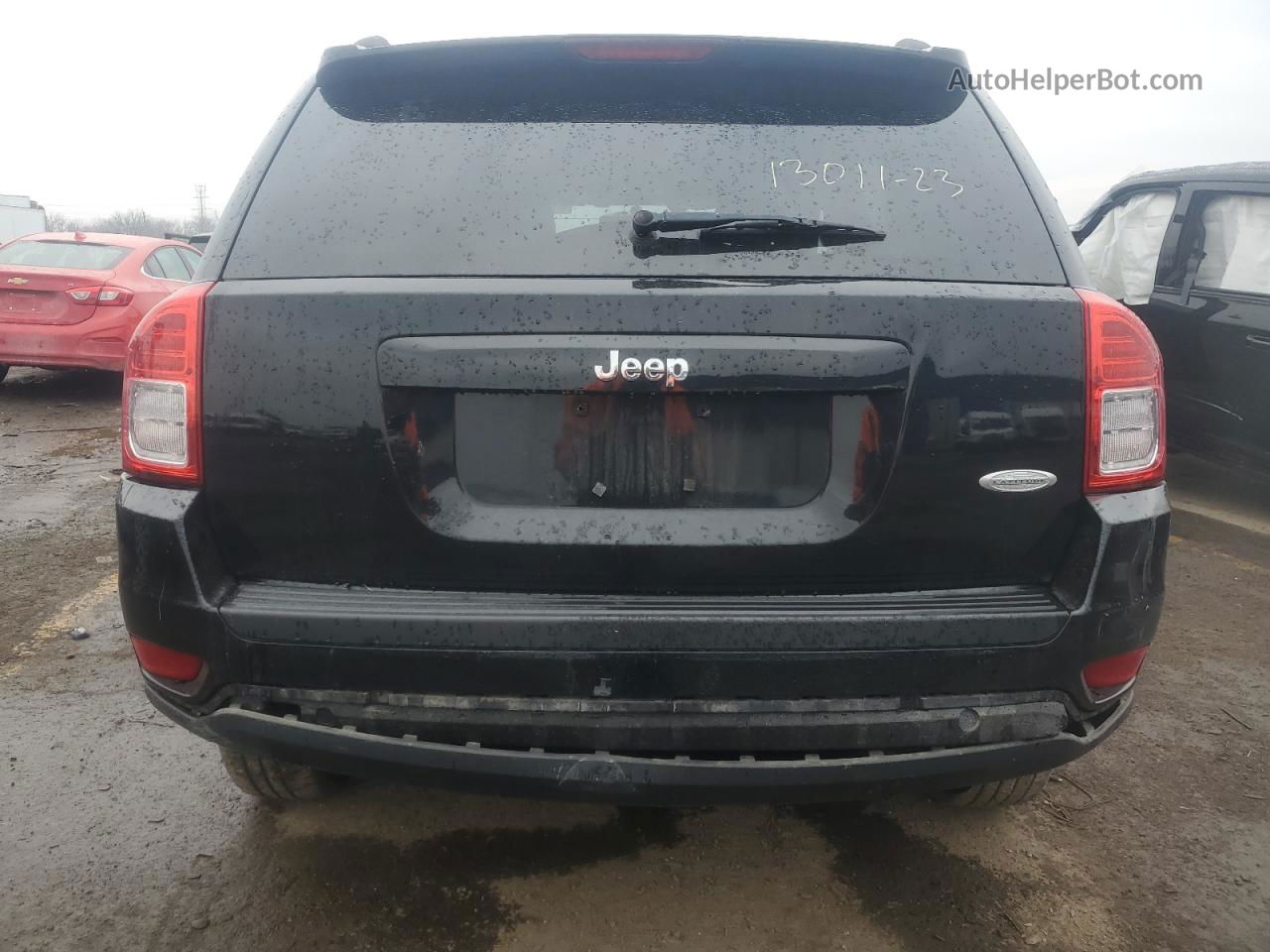 2013 Jeep Compass Latitude Black vin: 1C4NJCEAXDD255405