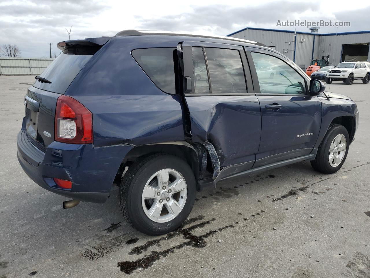 2014 Jeep Compass Latitude Синий vin: 1C4NJCEAXED587605