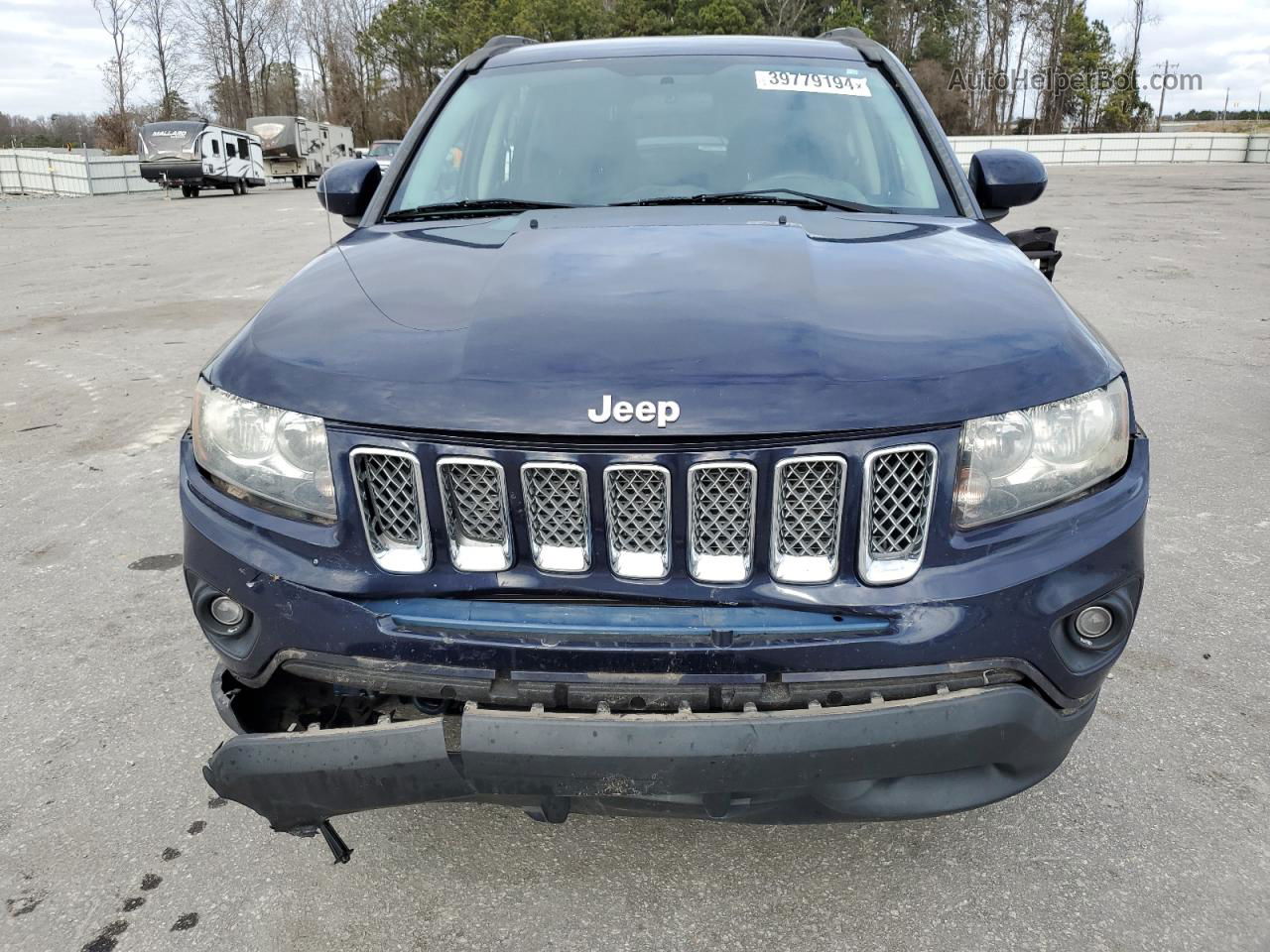 2014 Jeep Compass Latitude Синий vin: 1C4NJCEAXED587605