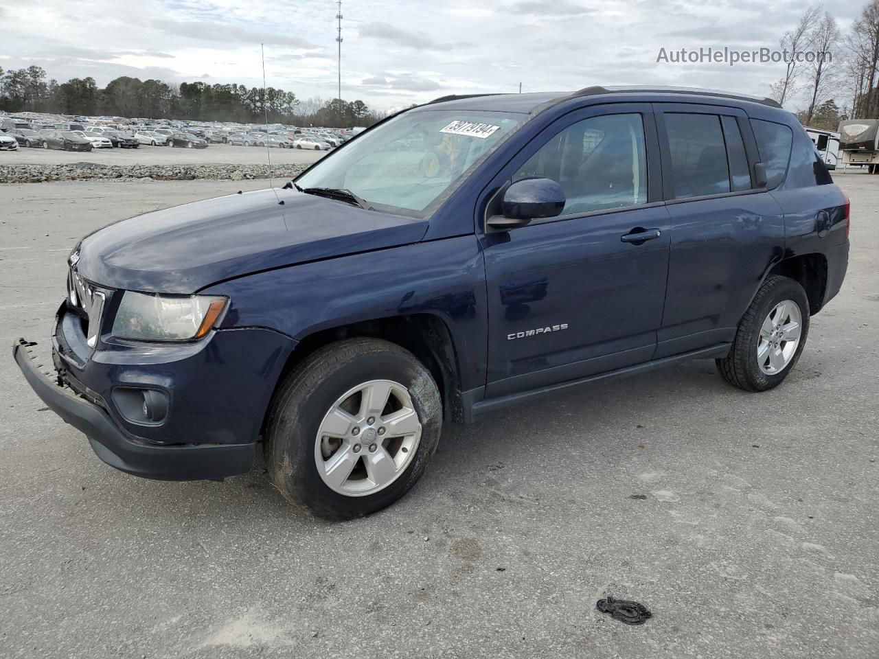 2014 Jeep Compass Latitude Синий vin: 1C4NJCEAXED587605