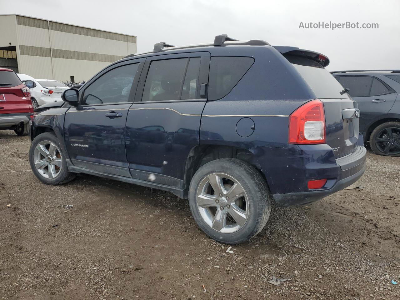 2014 Jeep Compass Latitude Синий vin: 1C4NJCEAXED650458