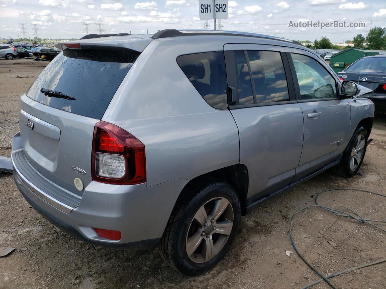 2016 Jeep Compass Latitude Серый vin: 1C4NJCEAXGD800572