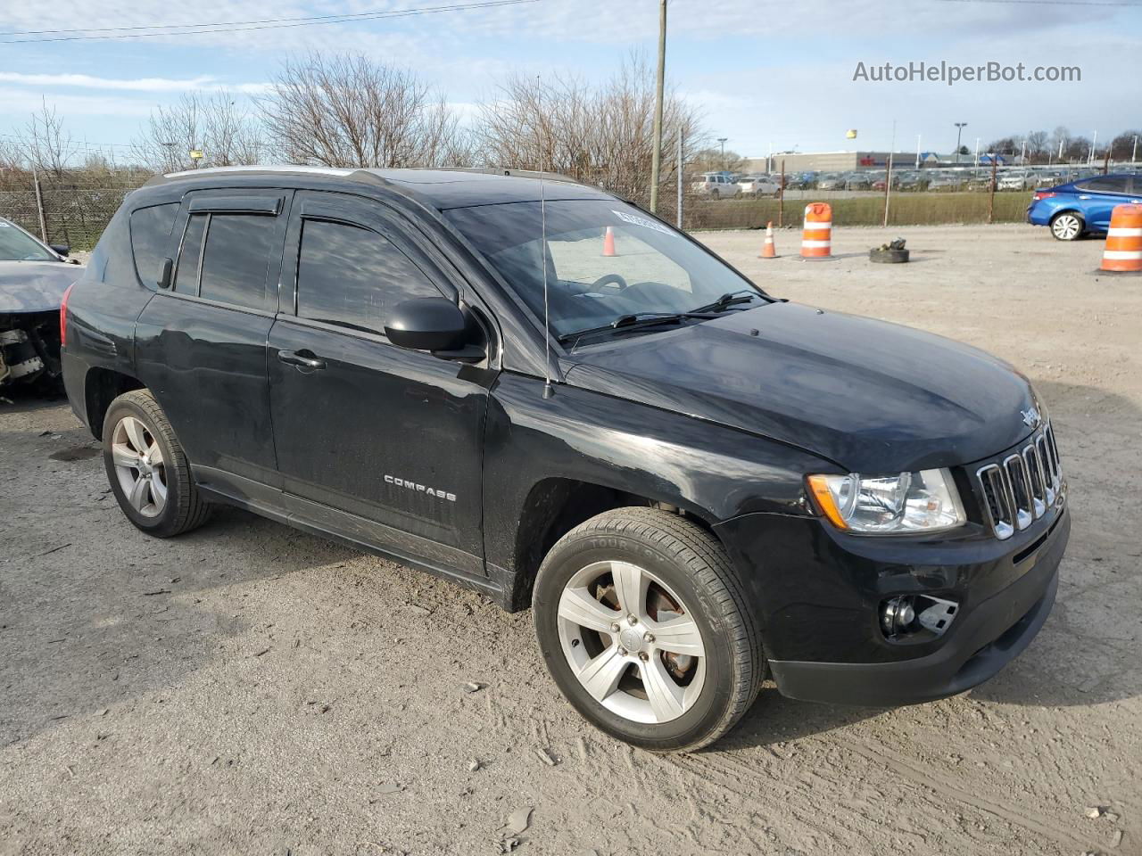 2013 Jeep Compass Latitude Черный vin: 1C4NJCEB1DD223306