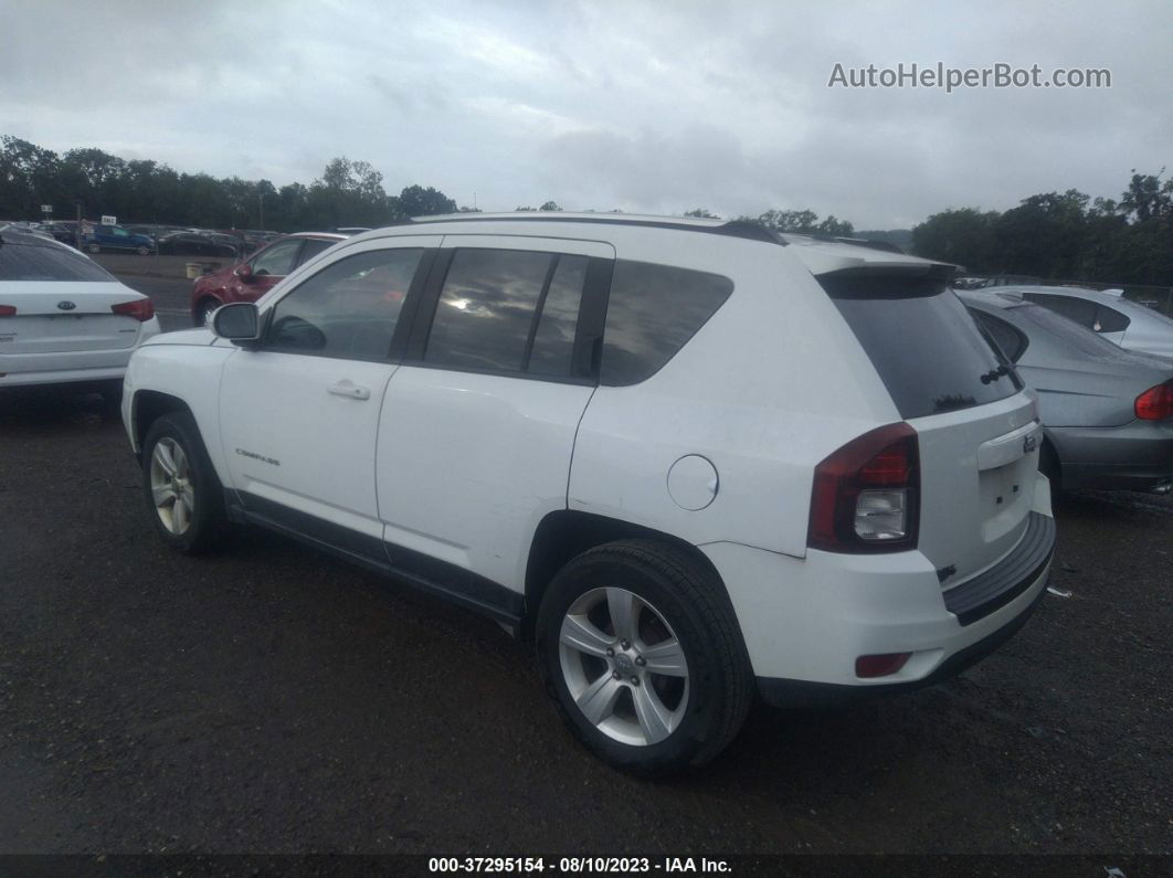 2014 Jeep Compass Latitude White vin: 1C4NJCEB2ED696732