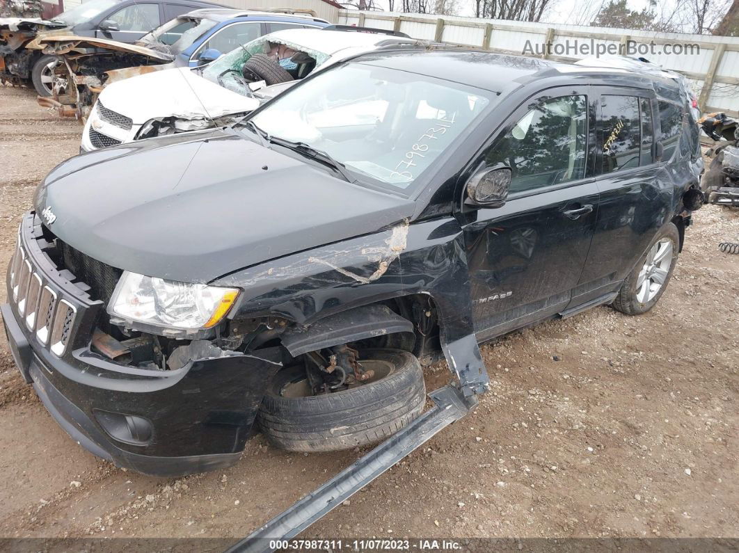 2013 Jeep Compass Latitude Black vin: 1C4NJCEB3DD102745