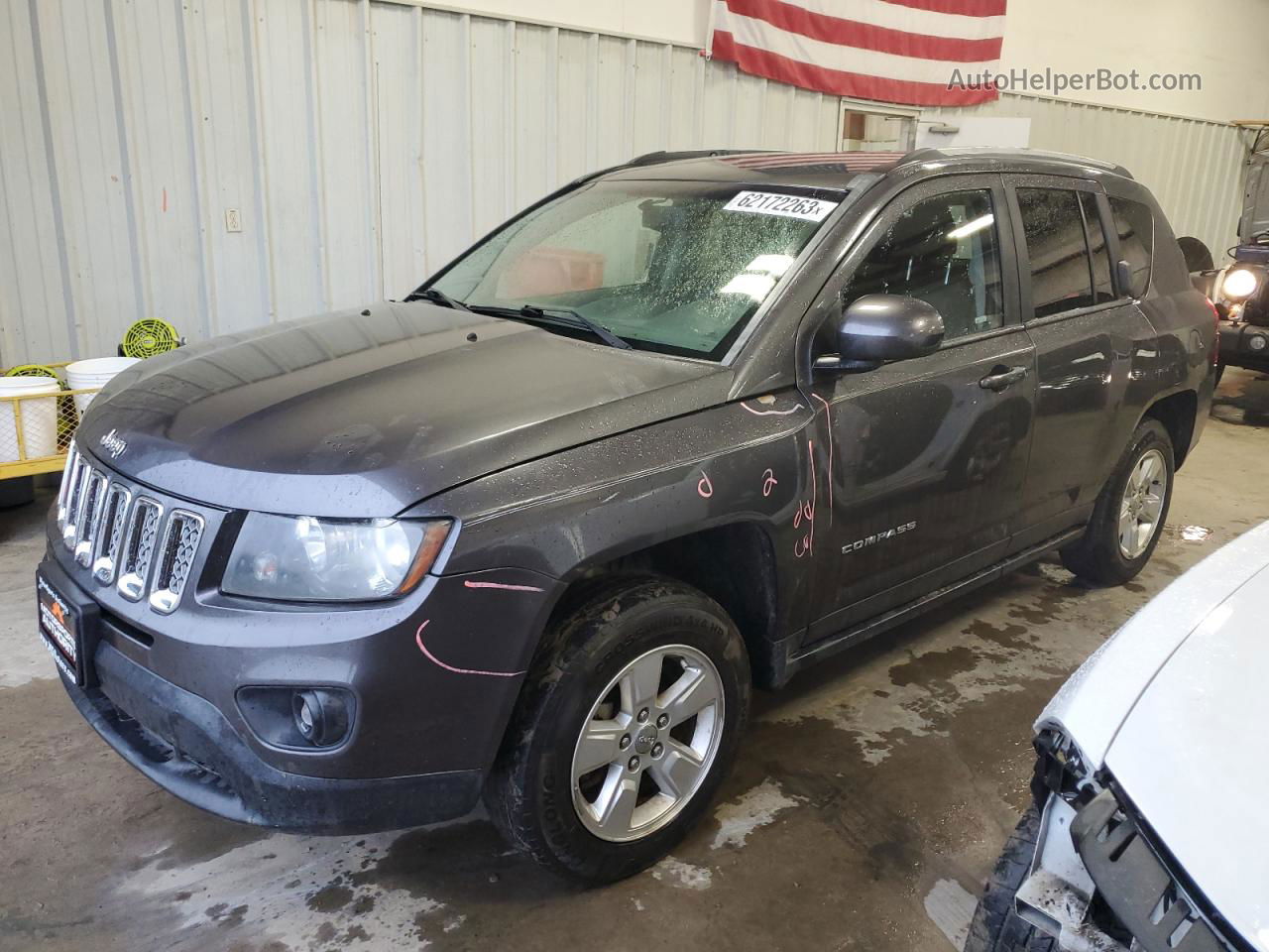 2016 Jeep Compass Latitude Charcoal vin: 1C4NJCEB3GD620665