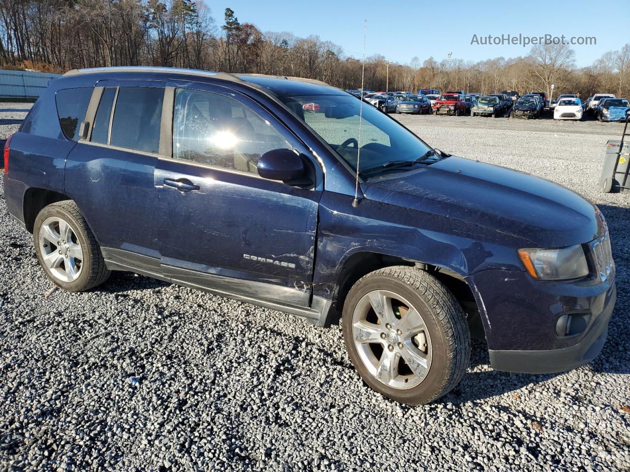 2014 Jeep Compass Latitude Blue vin: 1C4NJCEB4ED715491