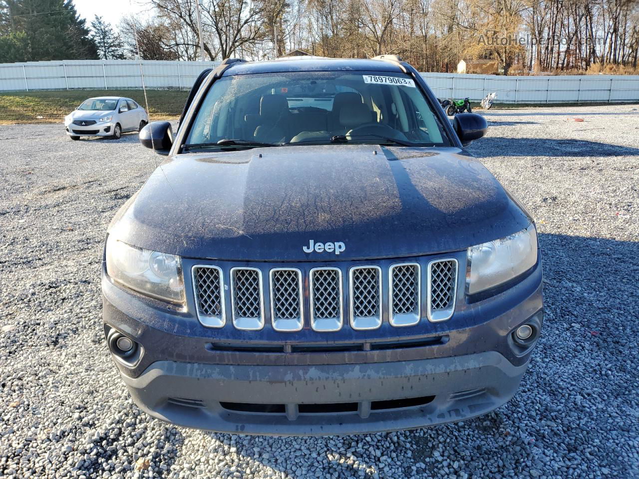 2014 Jeep Compass Latitude Blue vin: 1C4NJCEB4ED715491