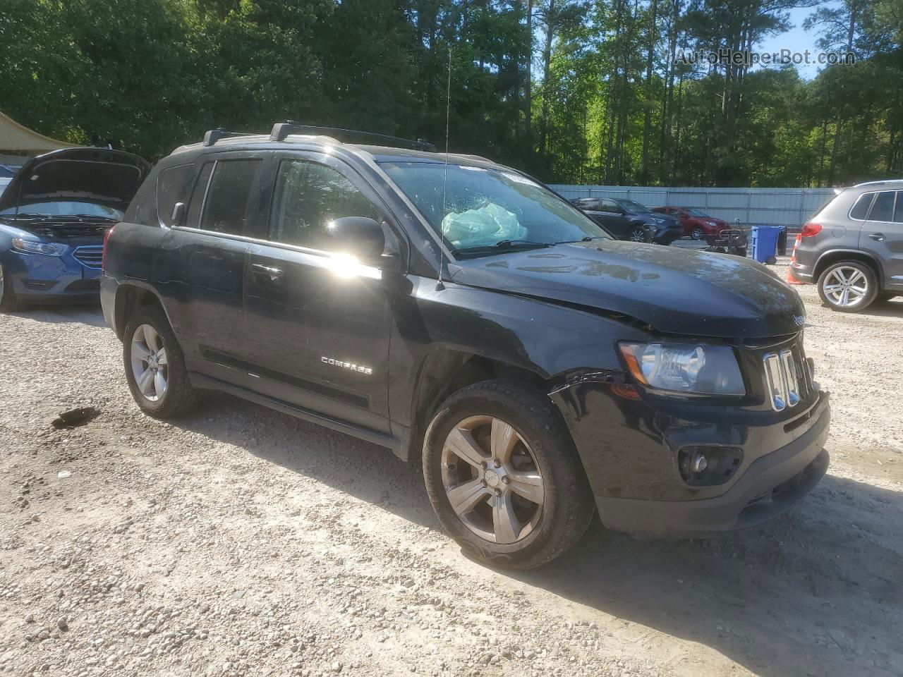 2014 Jeep Compass Latitude Black vin: 1C4NJCEB4ED794385