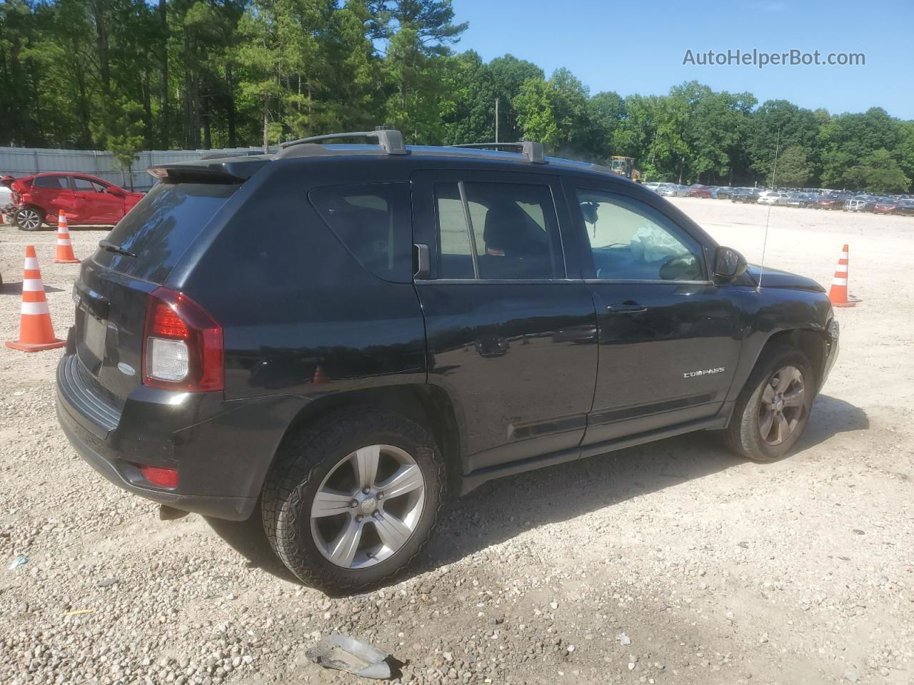 2014 Jeep Compass Latitude Black vin: 1C4NJCEB4ED794385