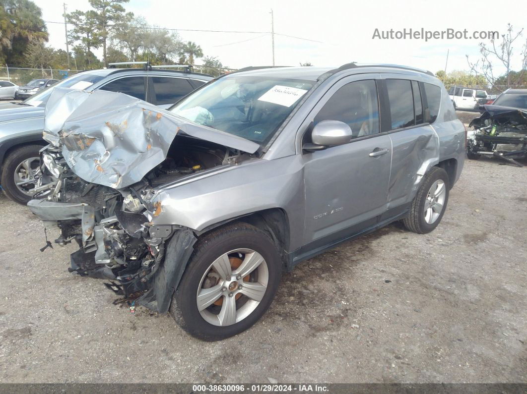 2014 Jeep Compass Latitude Silver vin: 1C4NJCEB4ED864435