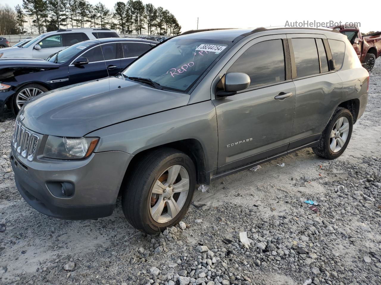 2014 Jeep Compass Latitude Серый vin: 1C4NJCEB5ED502744