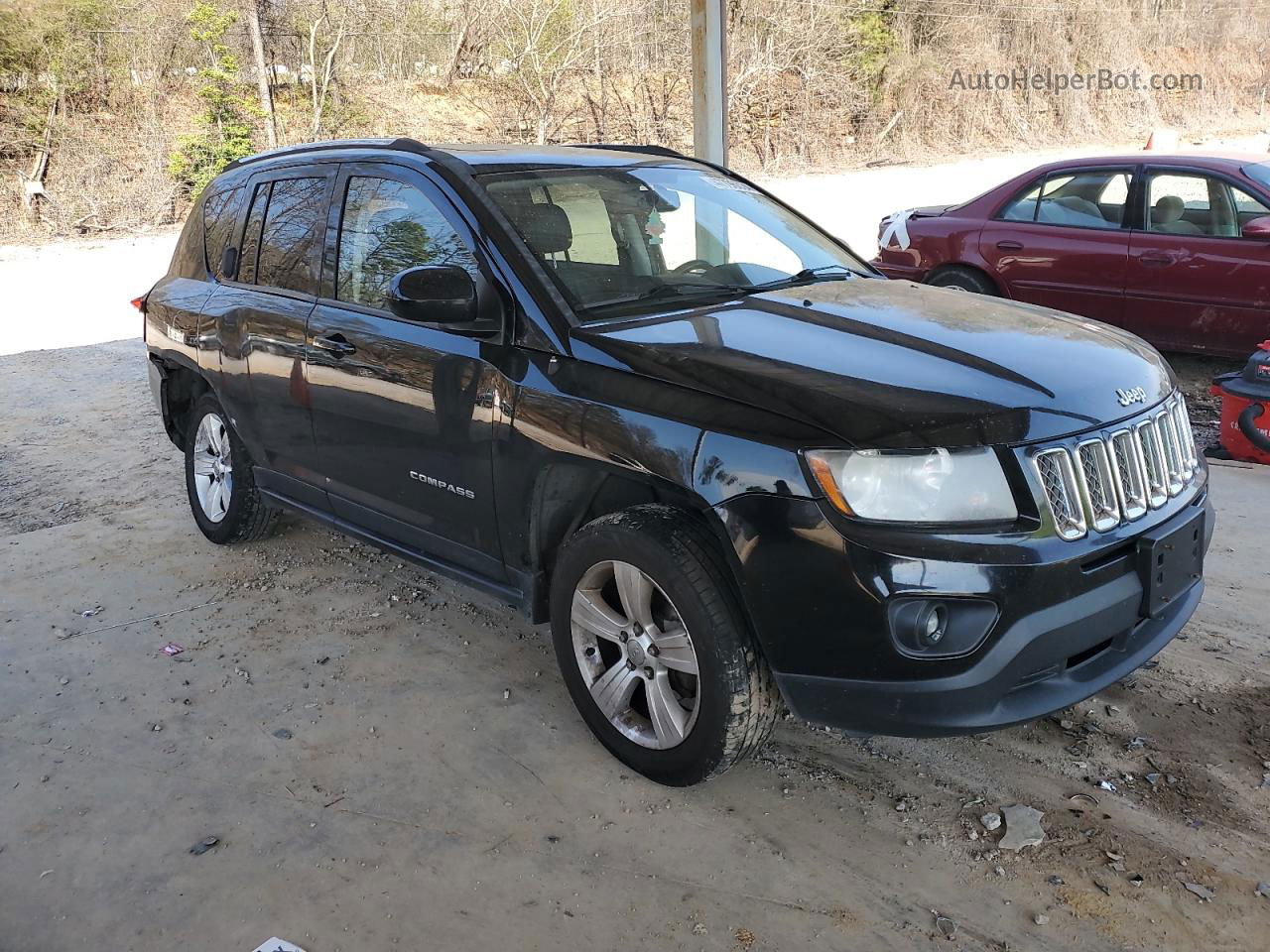 2014 Jeep Compass Latitude Черный vin: 1C4NJCEB5ED512528