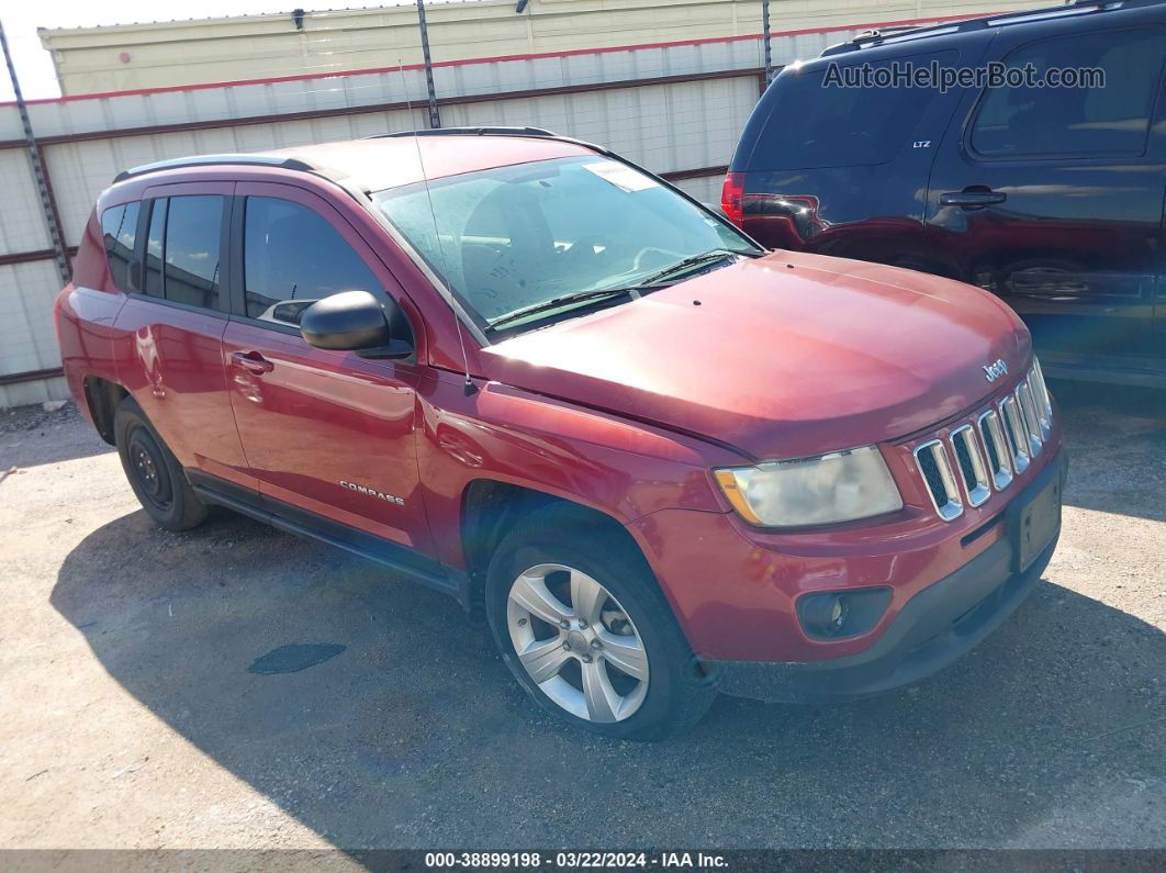 2013 Jeep Compass Latitude Red vin: 1C4NJCEB6DD102061