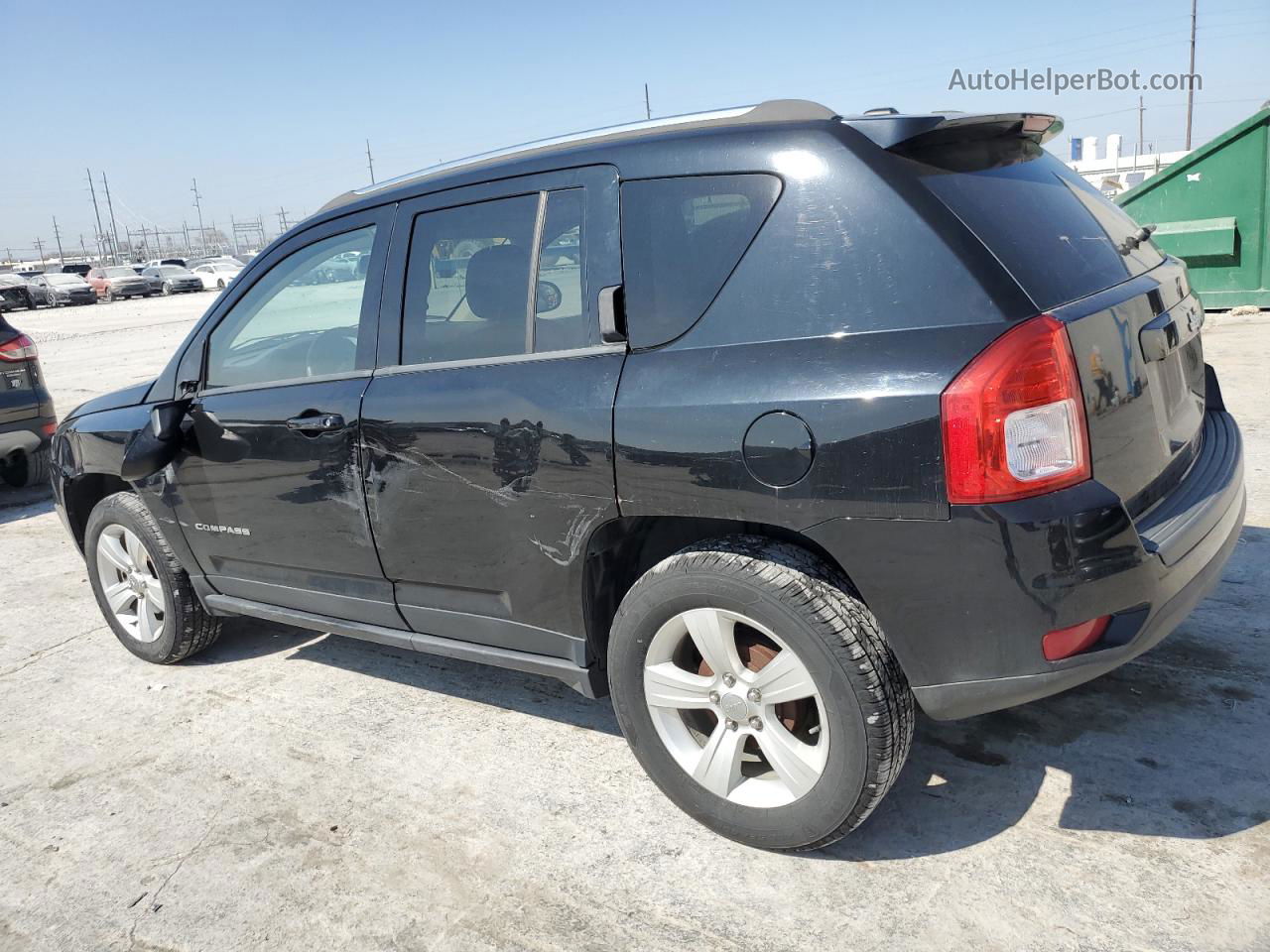 2013 Jeep Compass Latitude Black vin: 1C4NJCEB7DD182986