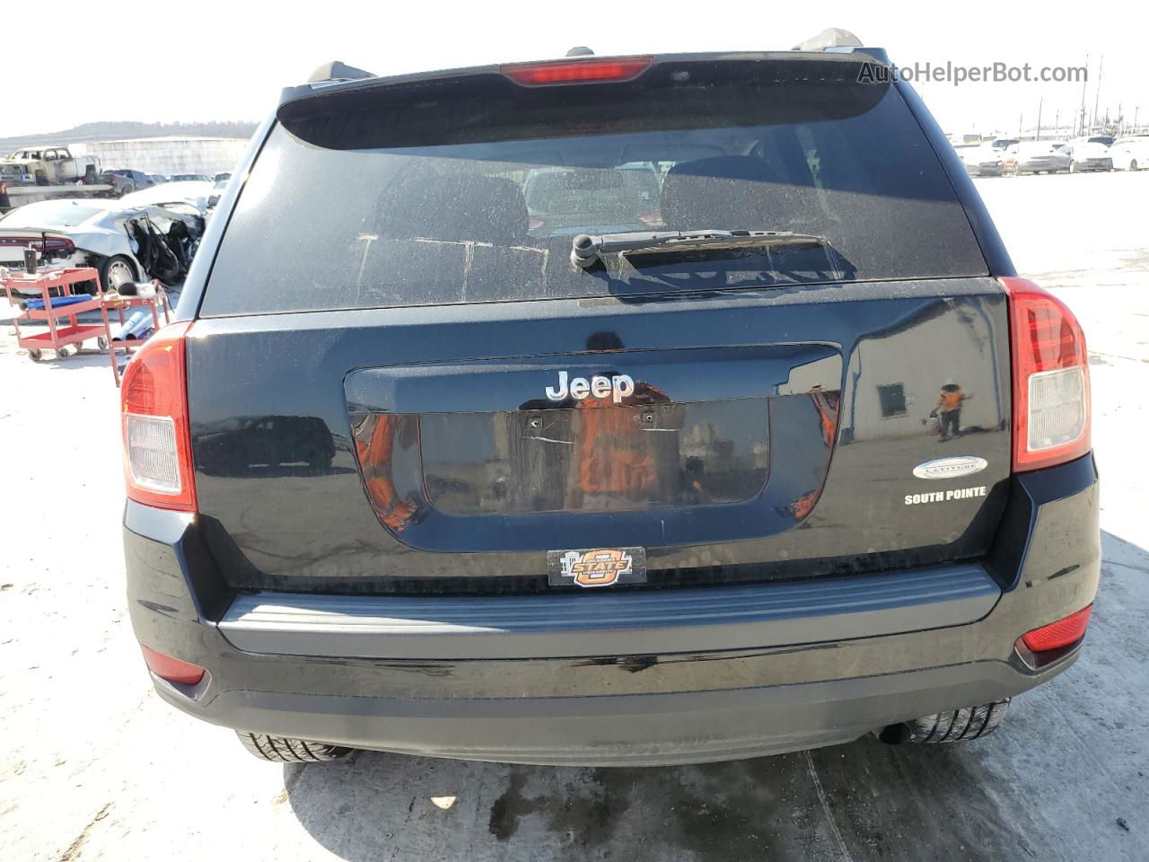 2013 Jeep Compass Latitude Black vin: 1C4NJCEB7DD182986