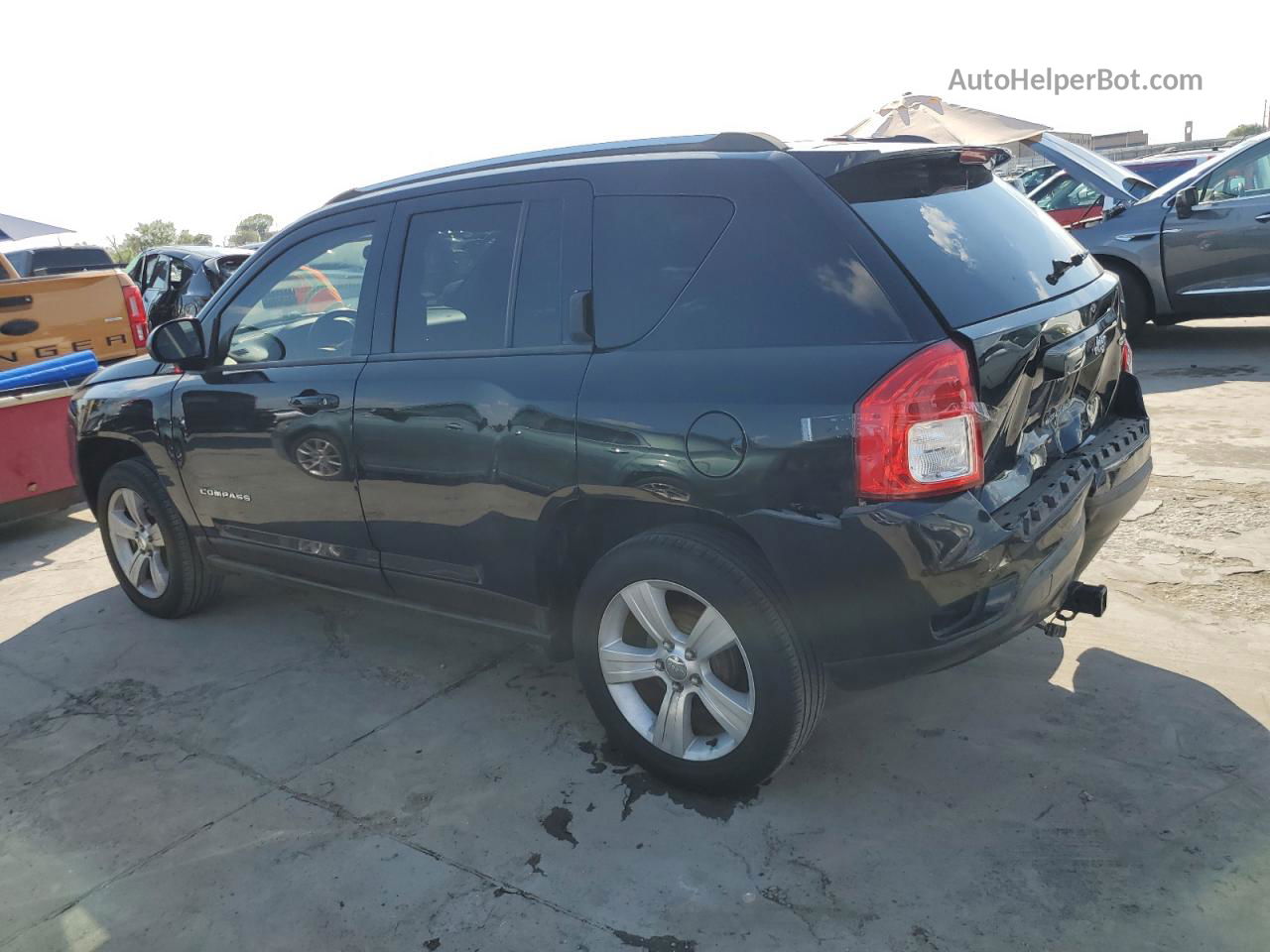 2013 Jeep Compass Latitude Black vin: 1C4NJCEB7DD197343