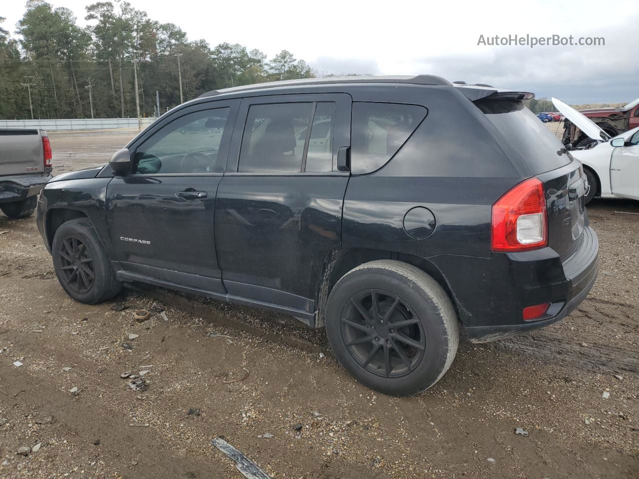 2013 Jeep Compass Latitude Black vin: 1C4NJCEB7DD205635