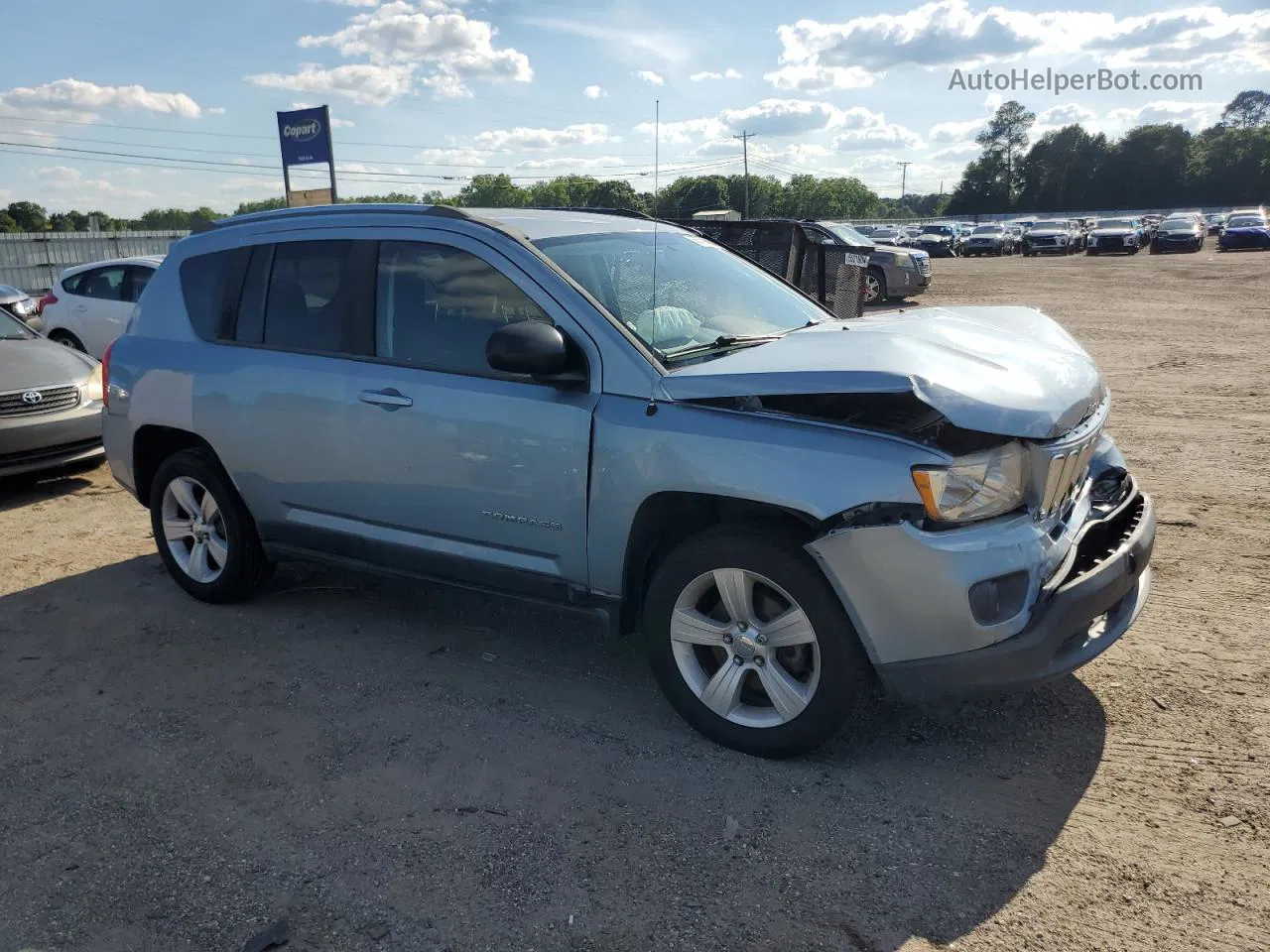 2013 Jeep Compass Latitude Silver vin: 1C4NJCEB7DD229840