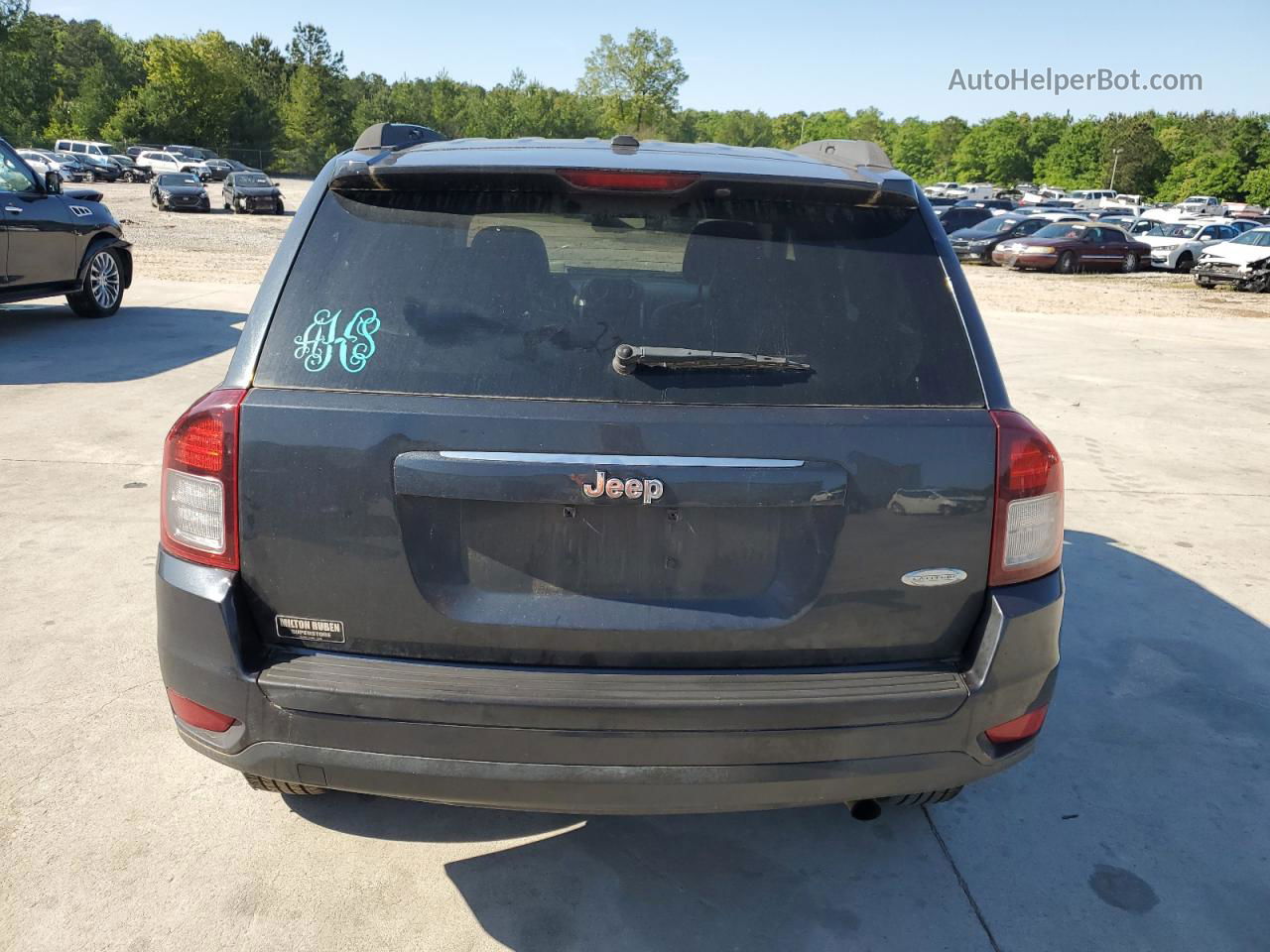 2014 Jeep Compass Latitude Black vin: 1C4NJCEB7ED531386