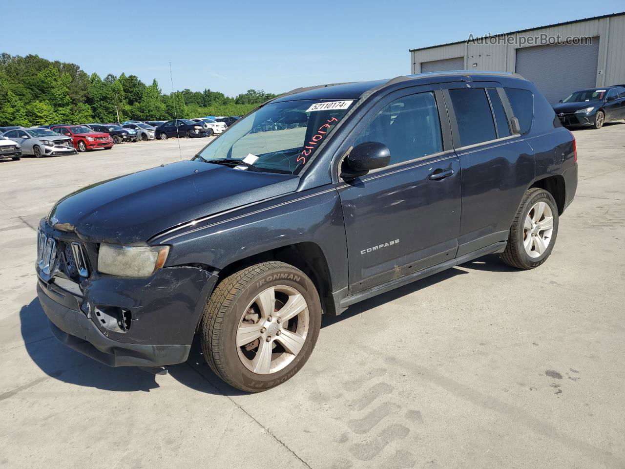 2014 Jeep Compass Latitude Black vin: 1C4NJCEB7ED531386