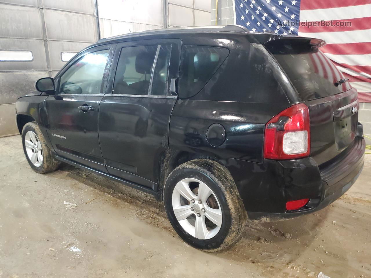 2014 Jeep Compass Latitude Black vin: 1C4NJCEB7ED575033