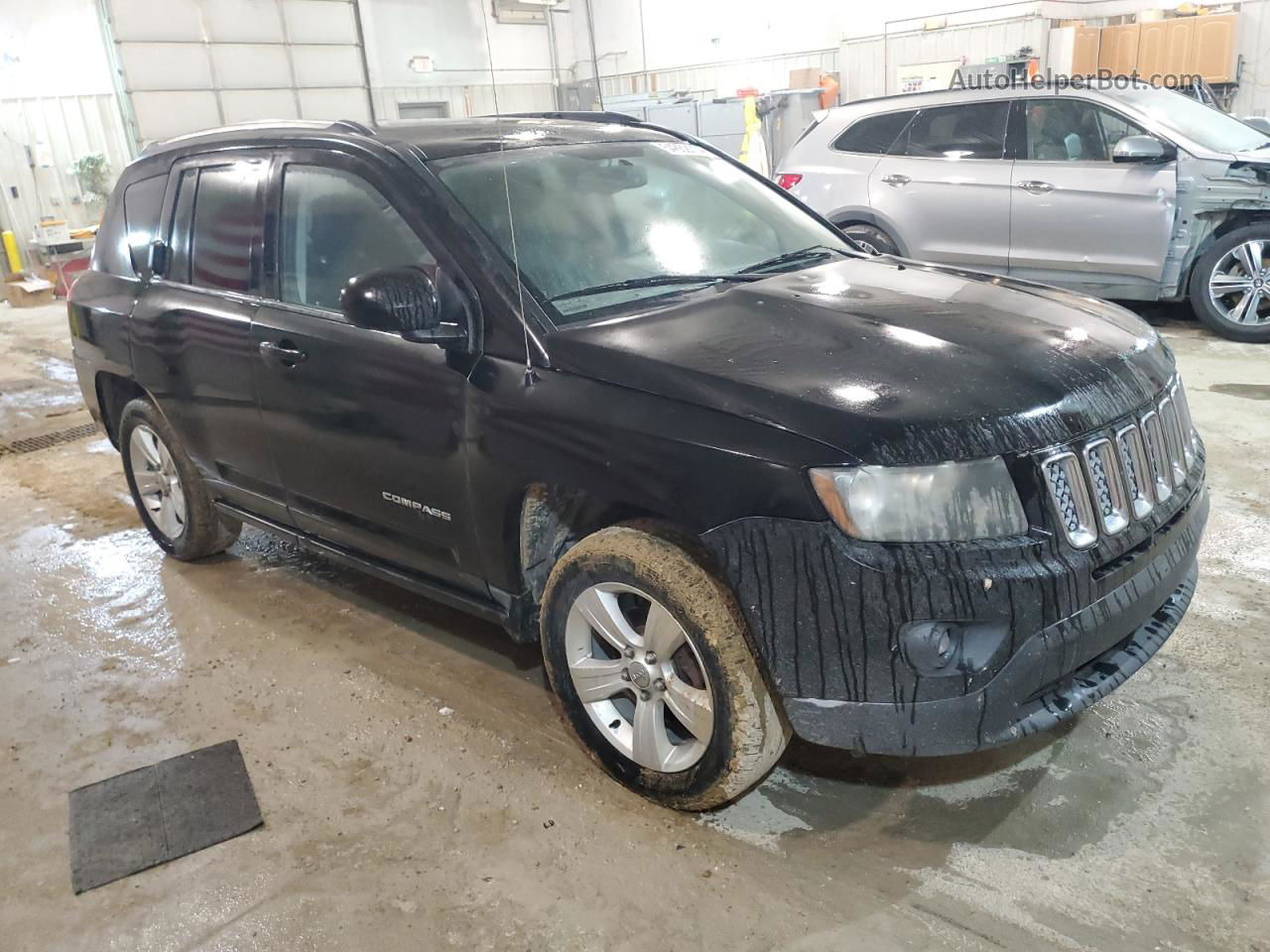 2014 Jeep Compass Latitude Black vin: 1C4NJCEB7ED575033