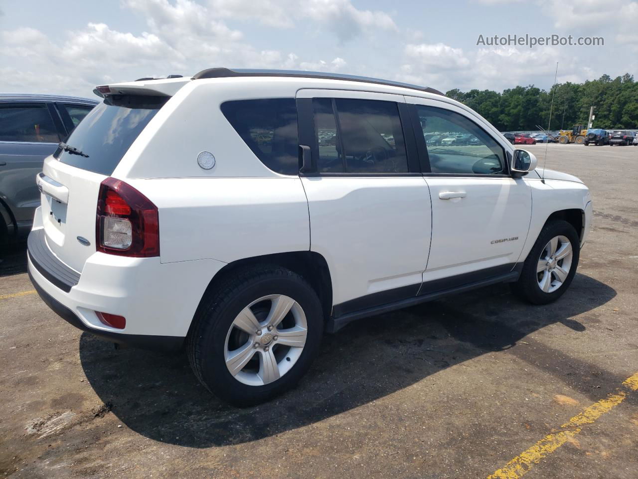 2014 Jeep Compass Latitude Белый vin: 1C4NJCEB8ED785835