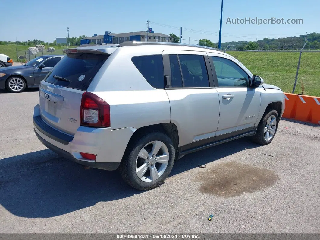 2014 Jeep Compass Latitude Silver vin: 1C4NJCEB9ED518087