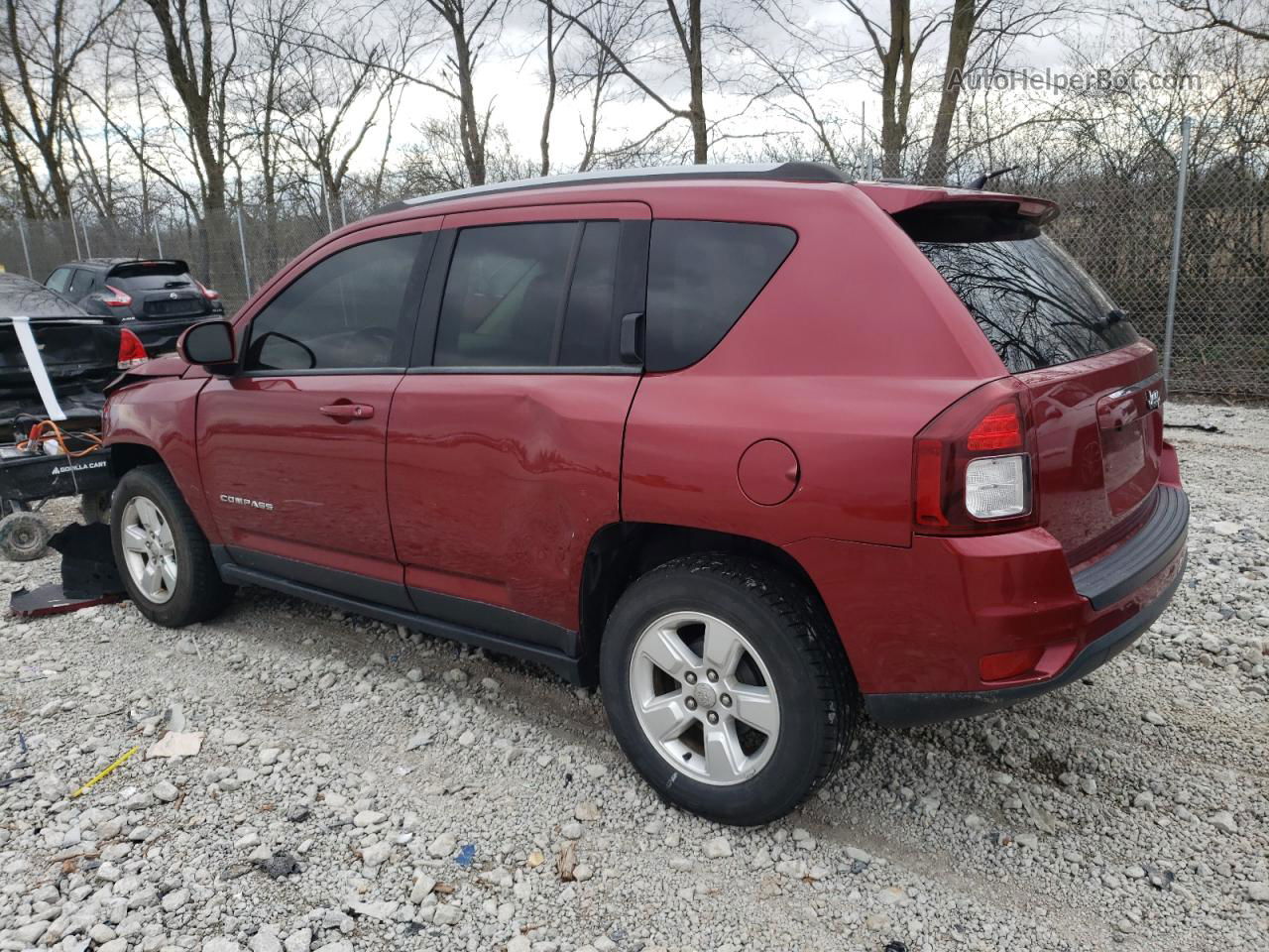 2016 Jeep Compass Latitude Бордовый vin: 1C4NJCEB9GD620668