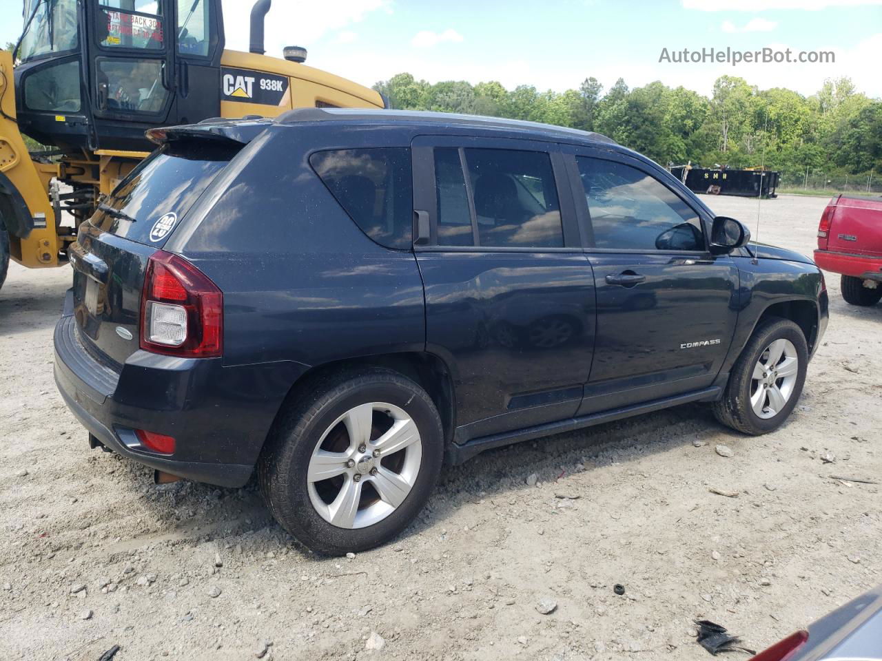 2014 Jeep Compass Latitude Black vin: 1C4NJCEBXED854461