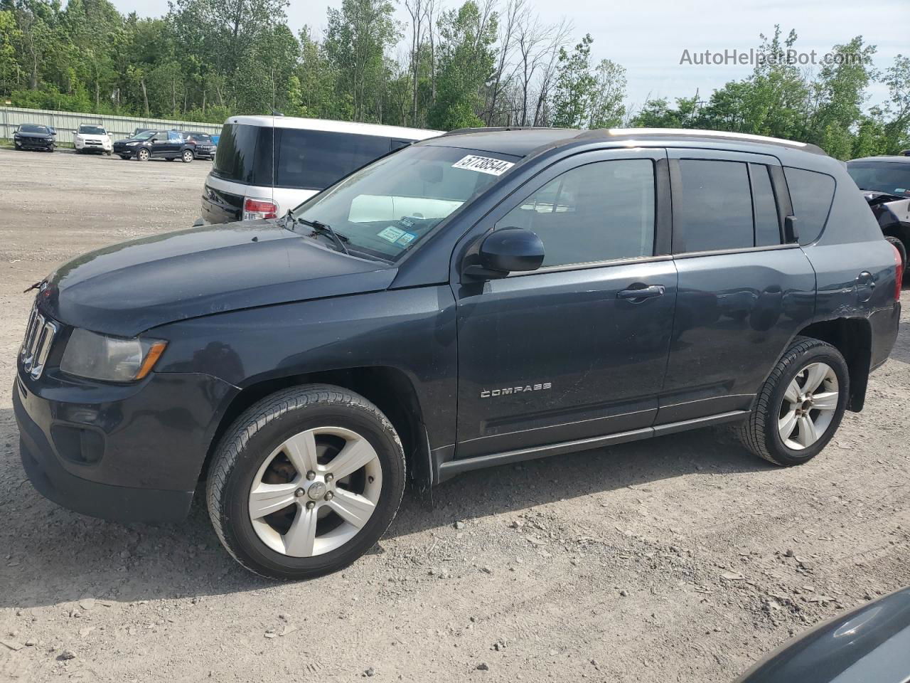 2014 Jeep Compass Sport Blue vin: 1C4NJDAB6ED566206