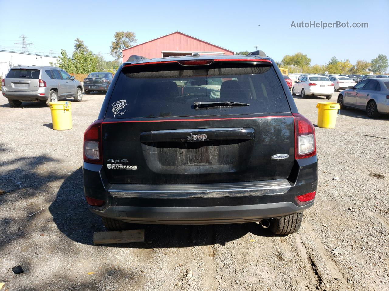 2016 Jeep Compass Sport Black vin: 1C4NJDAB7GD650666