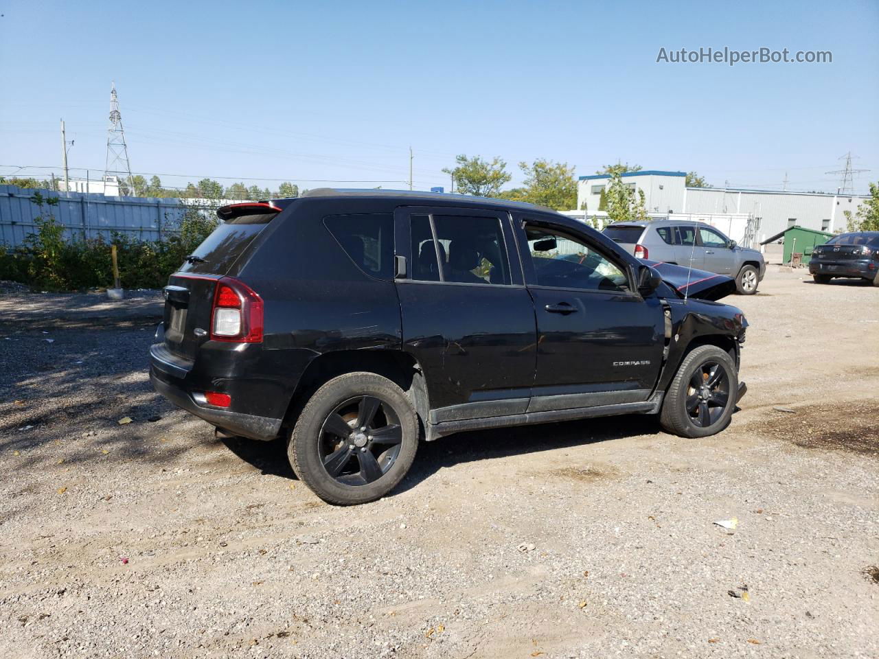 2016 Jeep Compass Sport Black vin: 1C4NJDAB7GD650666