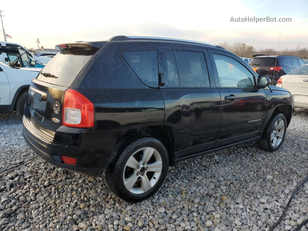 2013 Jeep Compass  Black vin: 1C4NJDAB9DD270045