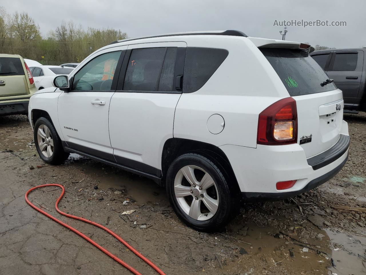 2014 Jeep Compass Sport White vin: 1C4NJDAB9ED835086