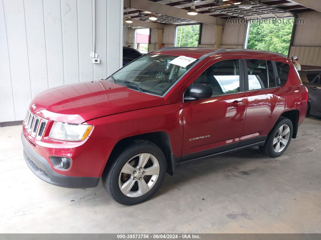 2013 Jeep Compass Sport Burgundy vin: 1C4NJDBB0DD174125