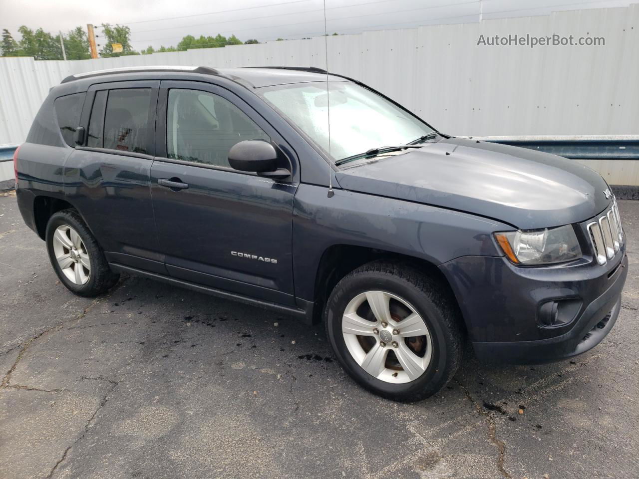 2014 Jeep Compass Sport Gray vin: 1C4NJDBB0ED665246