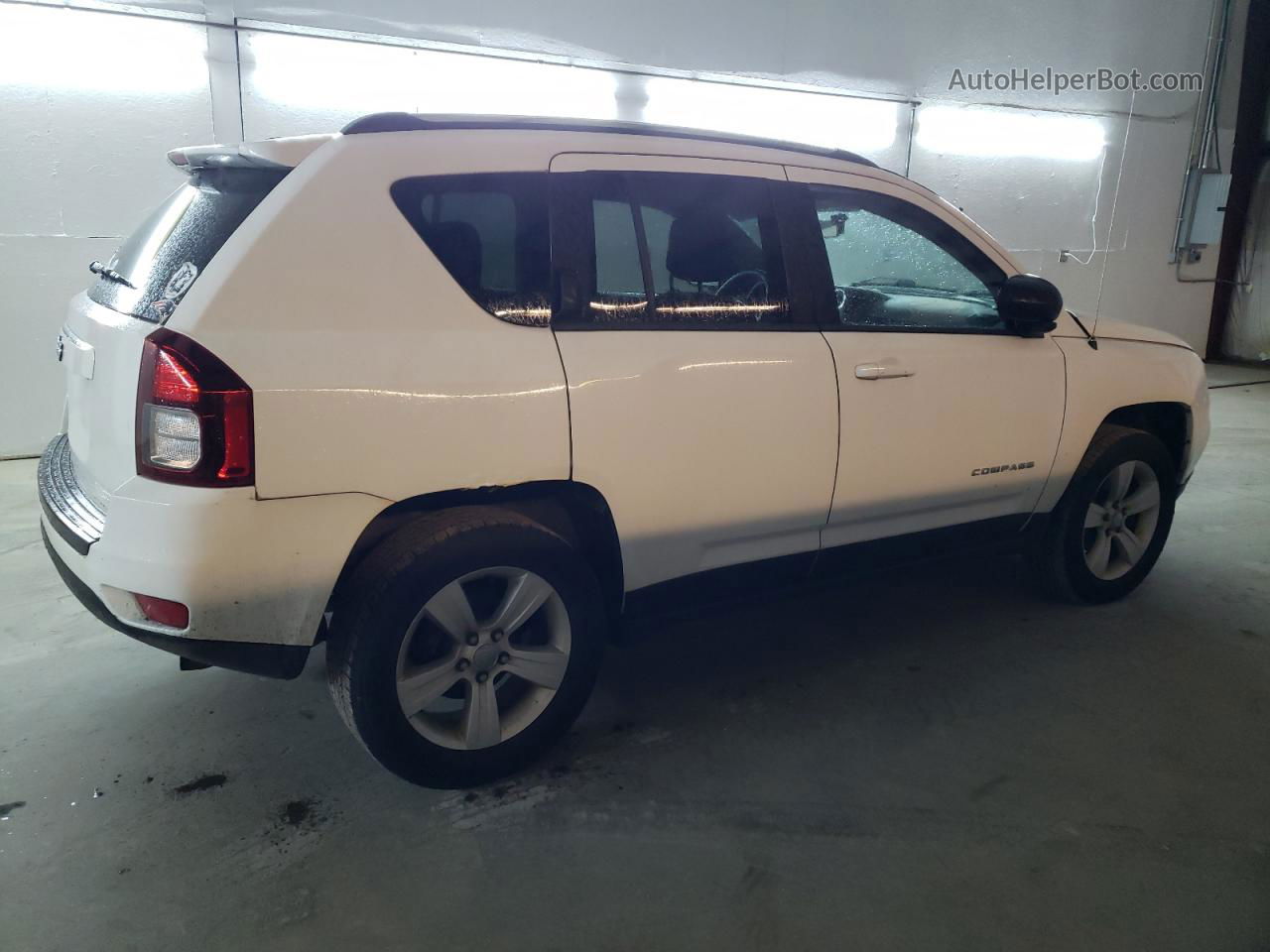 2014 Jeep Compass Sport White vin: 1C4NJDBB0ED879461