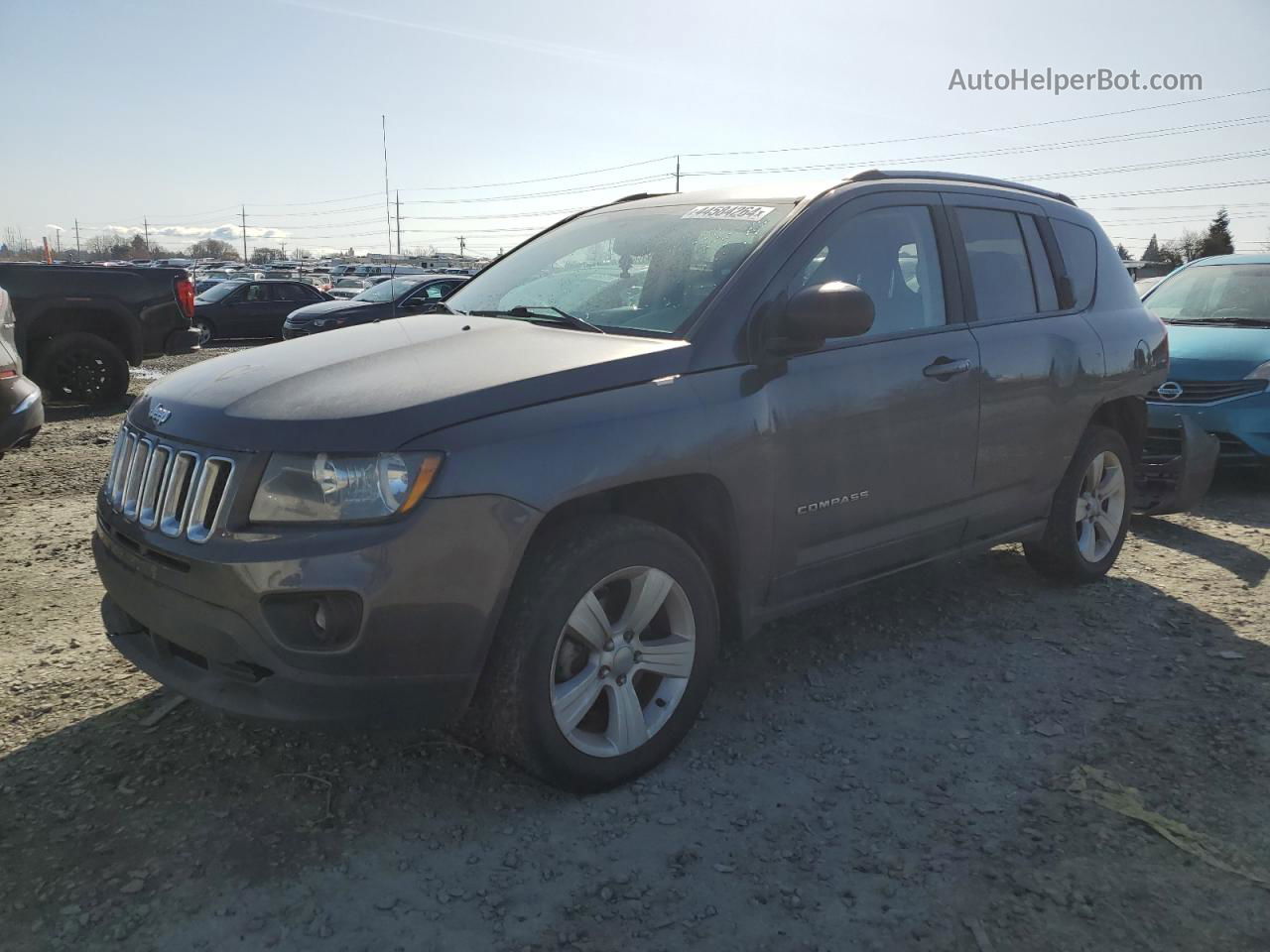 2016 Jeep Compass Sport Gray vin: 1C4NJDBB0GD509209