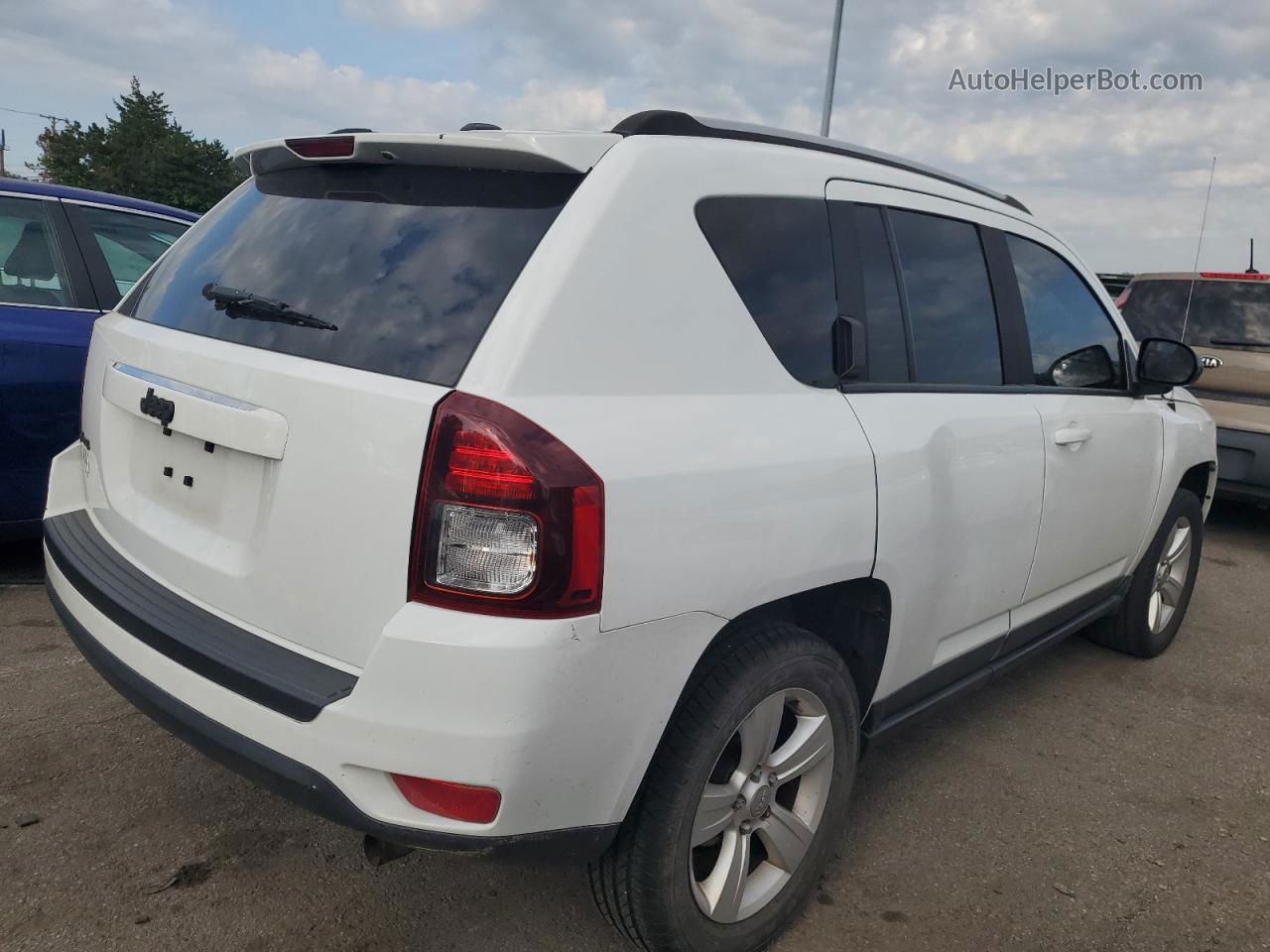 2016 Jeep Compass Sport White vin: 1C4NJDBB0GD521229