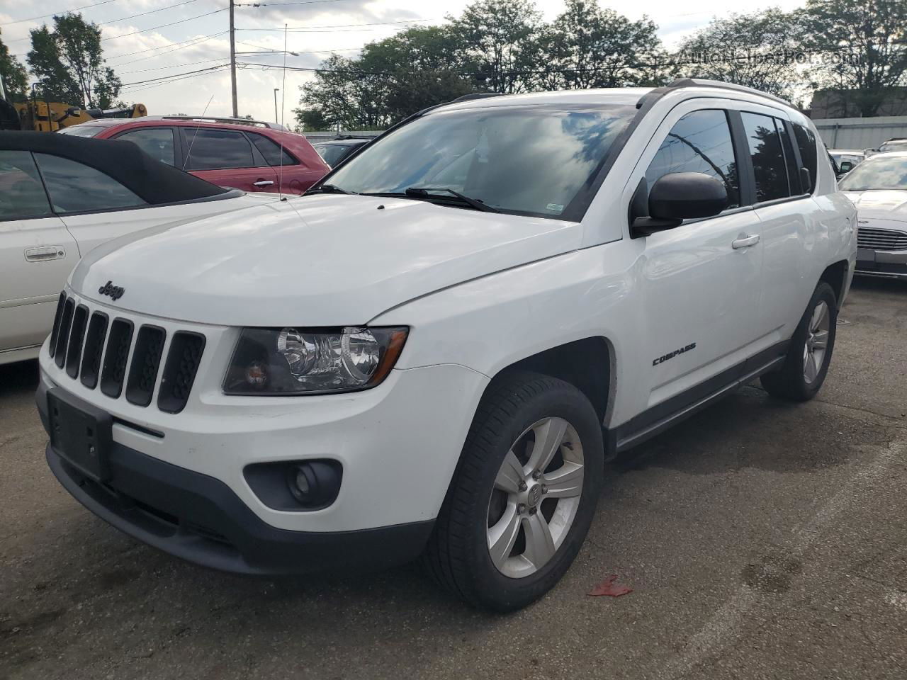 2016 Jeep Compass Sport Белый vin: 1C4NJDBB0GD521229