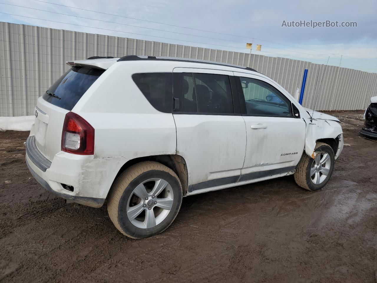 2016 Jeep Compass Sport Белый vin: 1C4NJDBB0GD670966