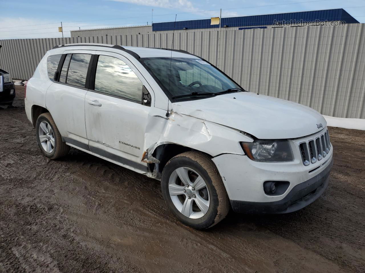 2016 Jeep Compass Sport Белый vin: 1C4NJDBB0GD670966