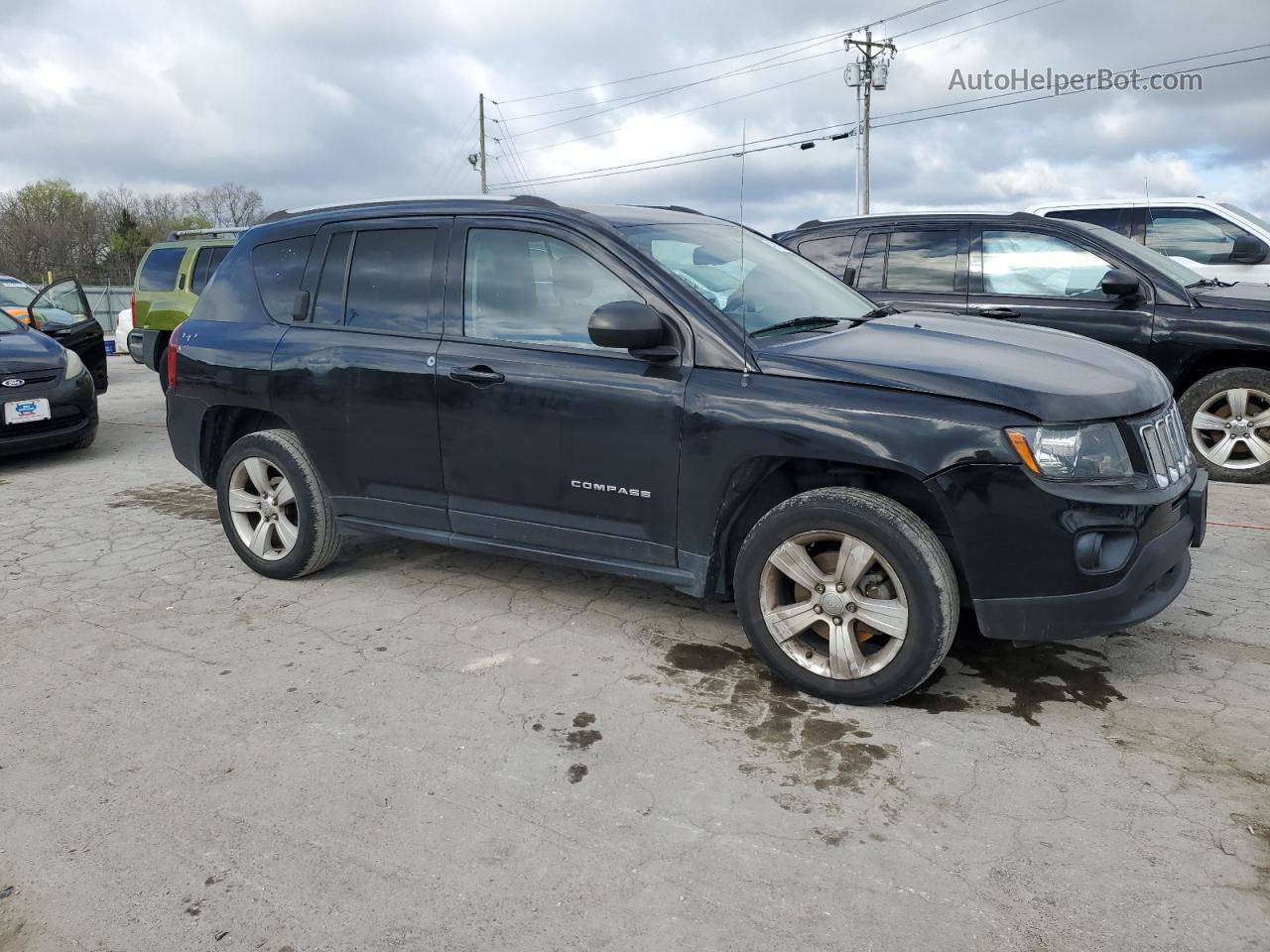 2016 Jeep Compass Sport Black vin: 1C4NJDBB0GD757329