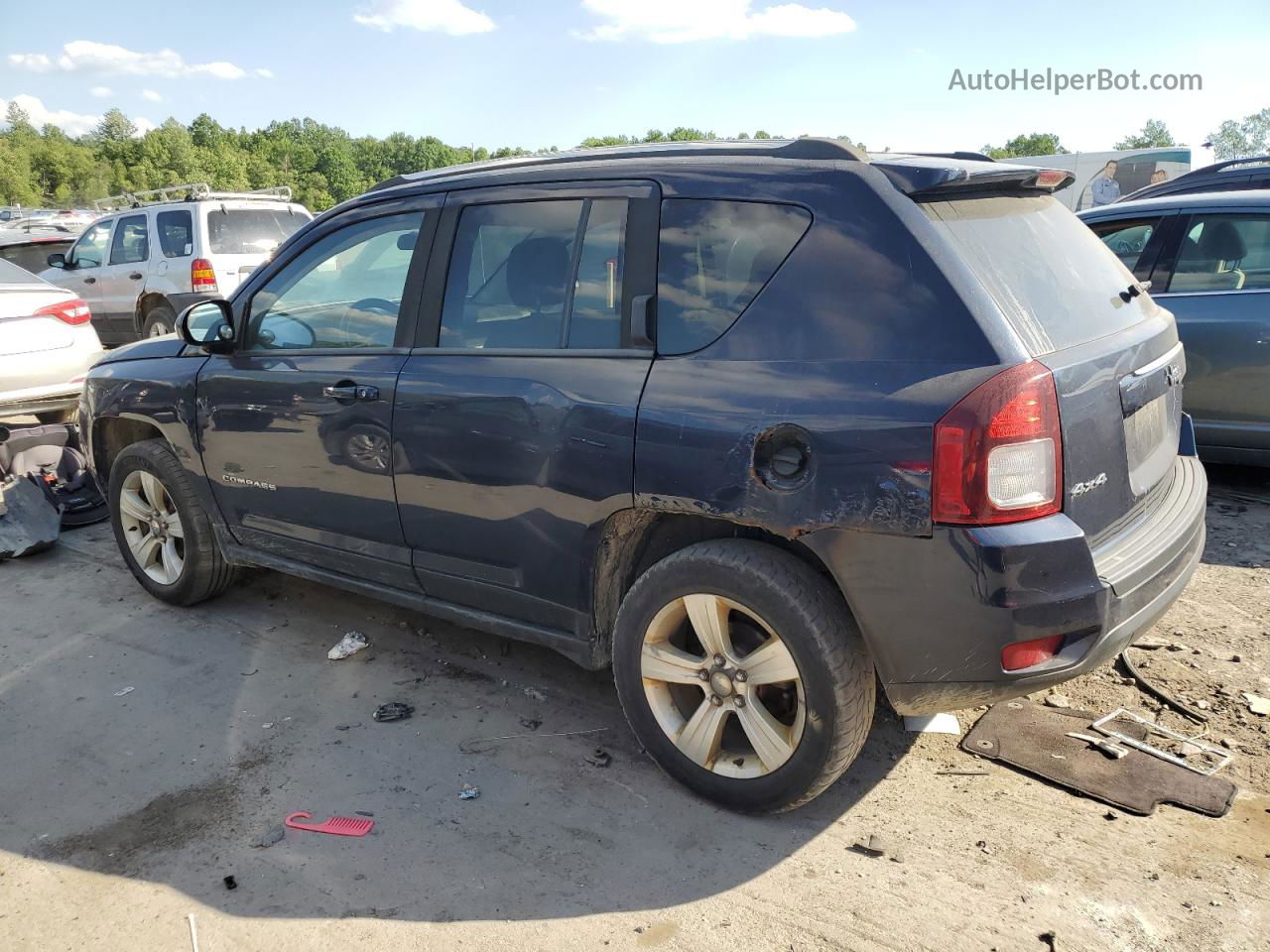 2014 Jeep Compass Sport Синий vin: 1C4NJDBB1ED536917